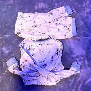 Girls flower pj set